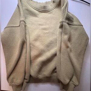 H&M Boys Green/ Beige Crew Neck Sweater